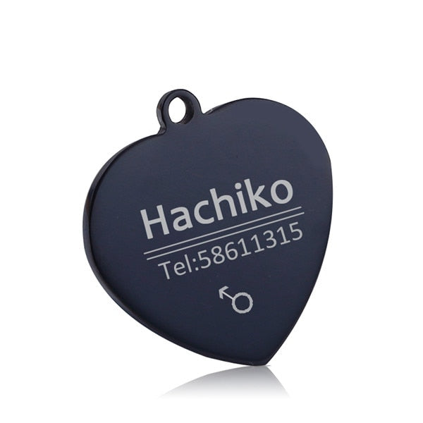 Hundemarke mit Name + Telefonnummer + Geschlecht