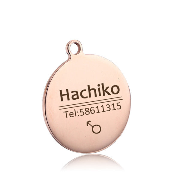Hundemarke mit Name + Telefonnummer + Geschlecht