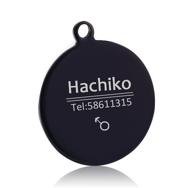 Hundemarke mit Name + Telefonnummer + Geschlecht