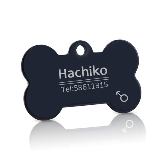 Hundemarke mit Name + Telefonnummer + Geschlecht