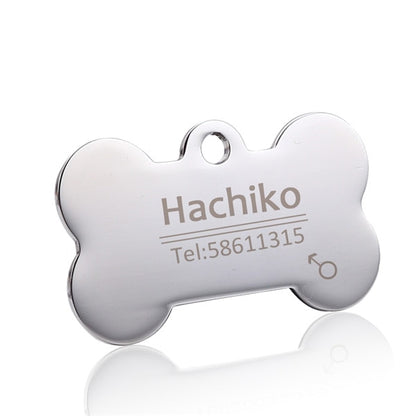 Hundemarke mit Name + Telefonnummer + Geschlecht