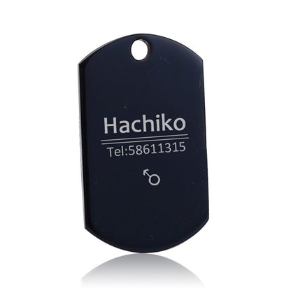 Hundemarke mit Name + Telefonnummer + Geschlecht